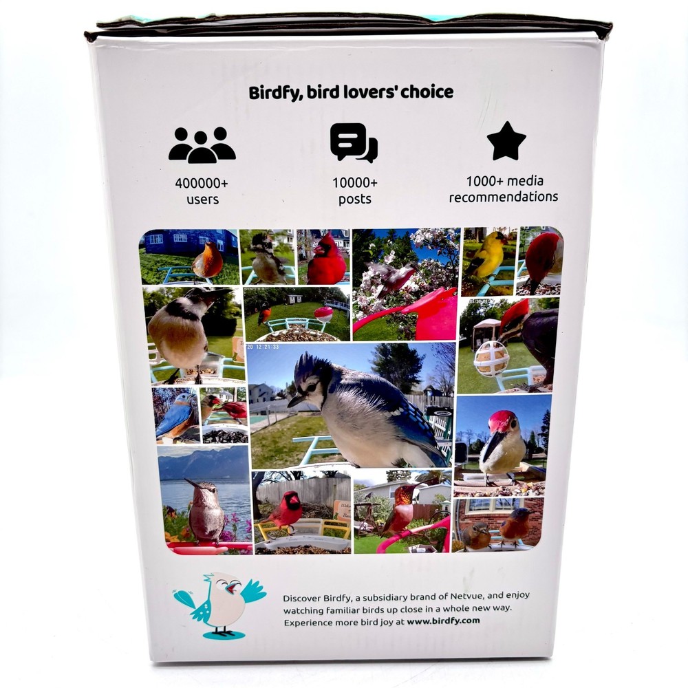 Birdfy Smart 1080p Bird Feeder Camera (missing solar panel) Yellow