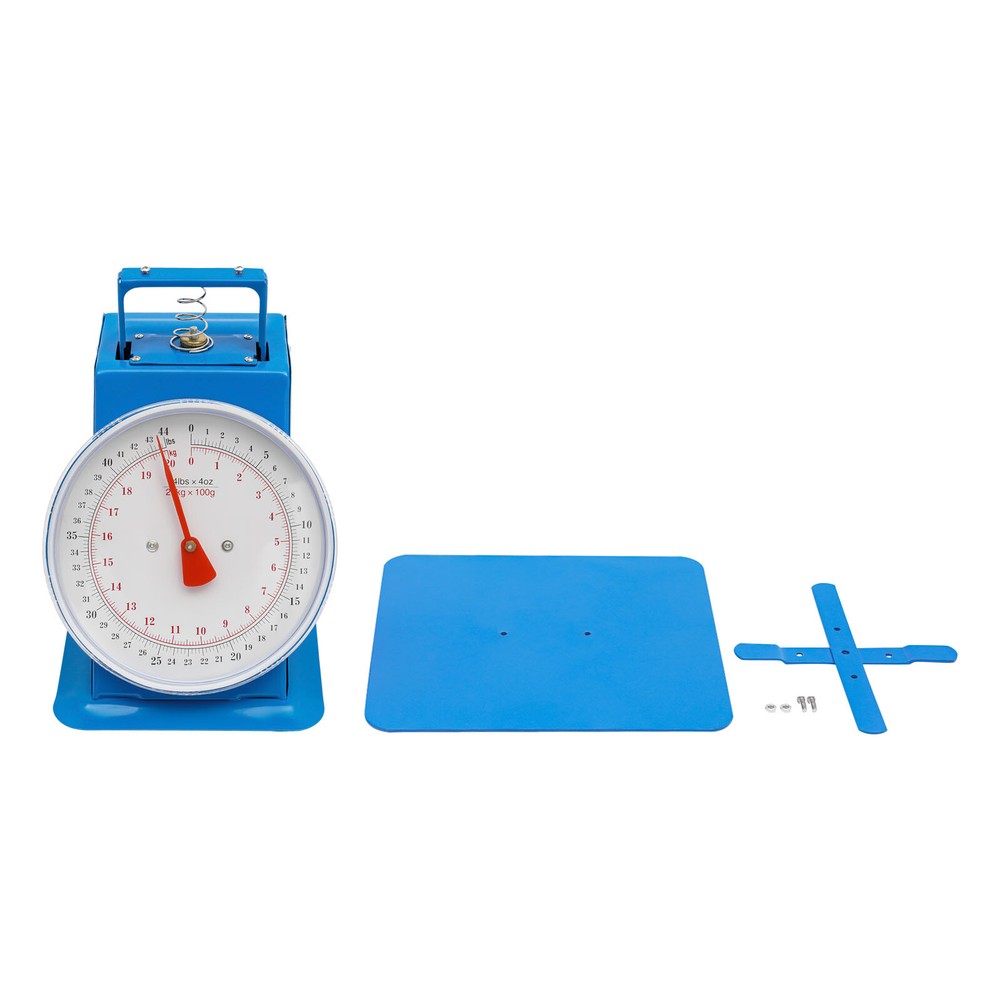 Durable Mechanical Dial Scale - 44 lbs Capacity, Portable & Easy to Read