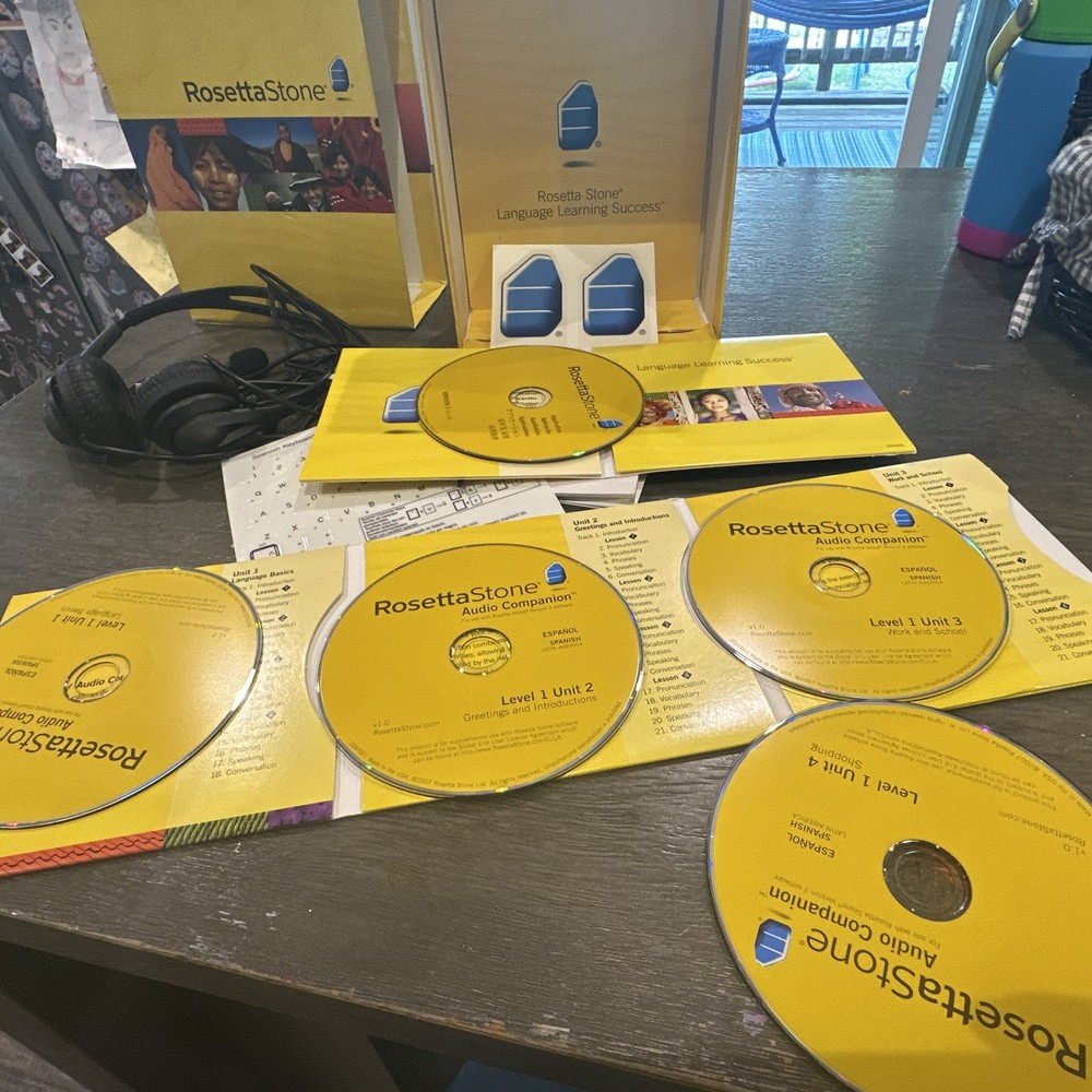 Rosetta Stone Spanish Level 1 With Headphones Untested