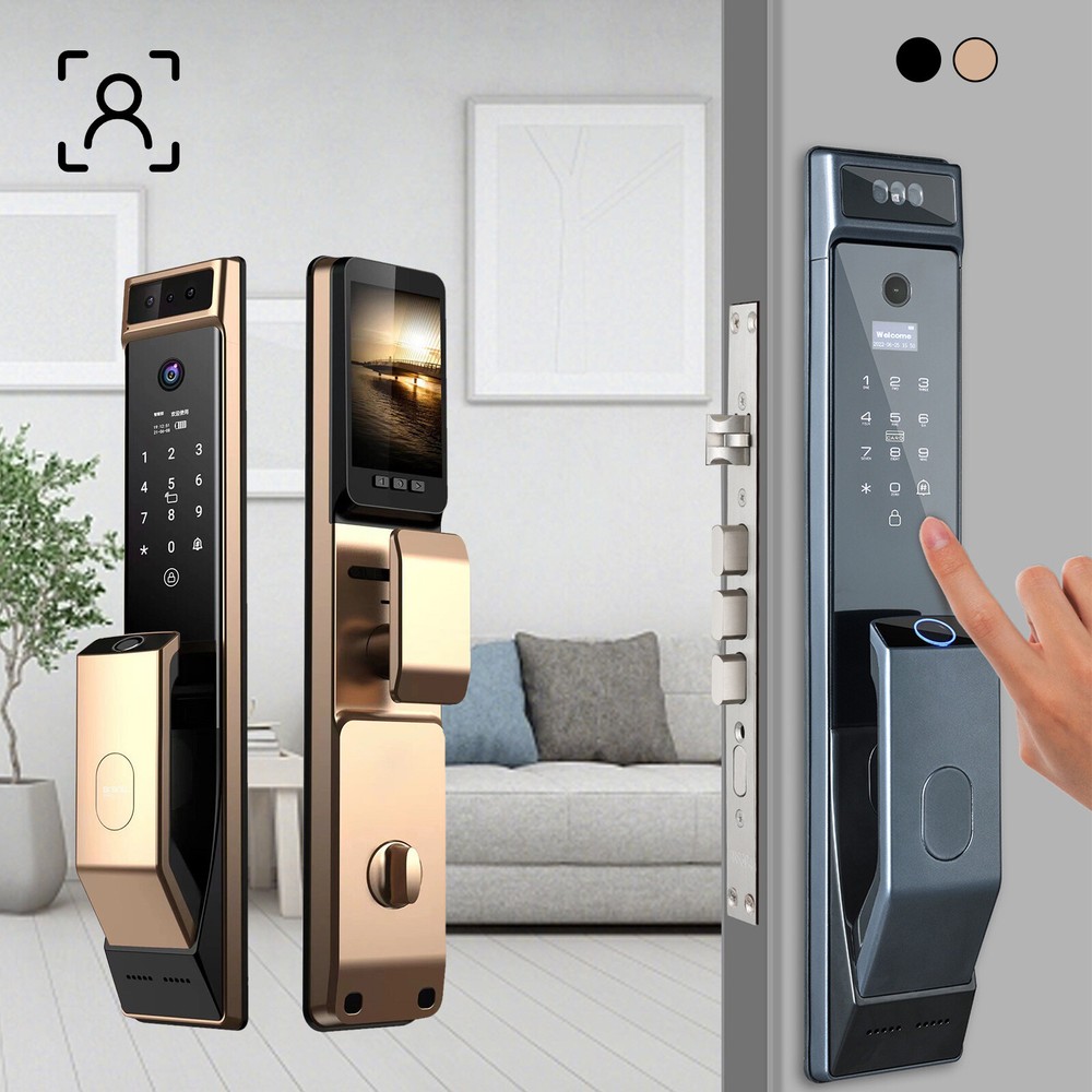 3D Face Recognition Door Lock Keyless Smart Mortise Lock Security Intelligent
