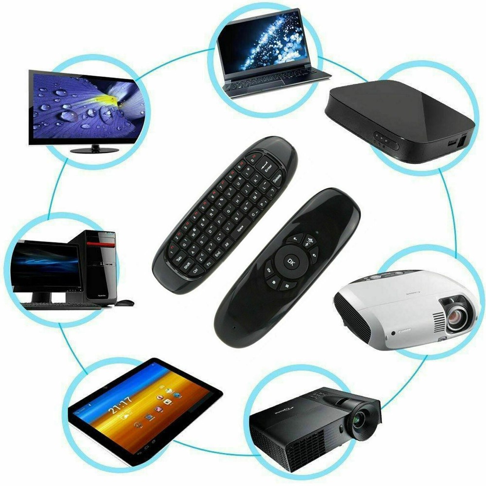 Mini 2.4G Remote Control Wireless Keyboard Air Mouse for PC Smart TV Android BOX