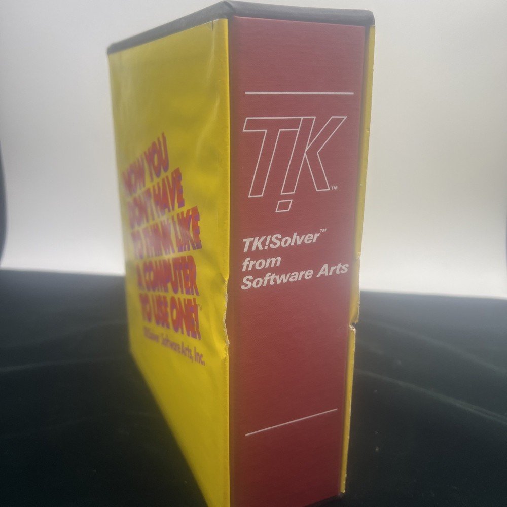 IBM PC Software: TK! SOLVER 1.2 From Software Arts DOS Vintage