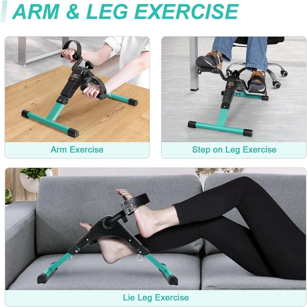 Folding Pedal Exerciser, Under Table Bicycle Pedal Exerciser