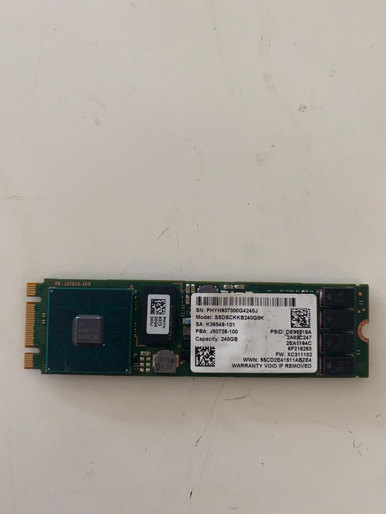 Intel 240GB M.2 SSD Hard Drive mixed models