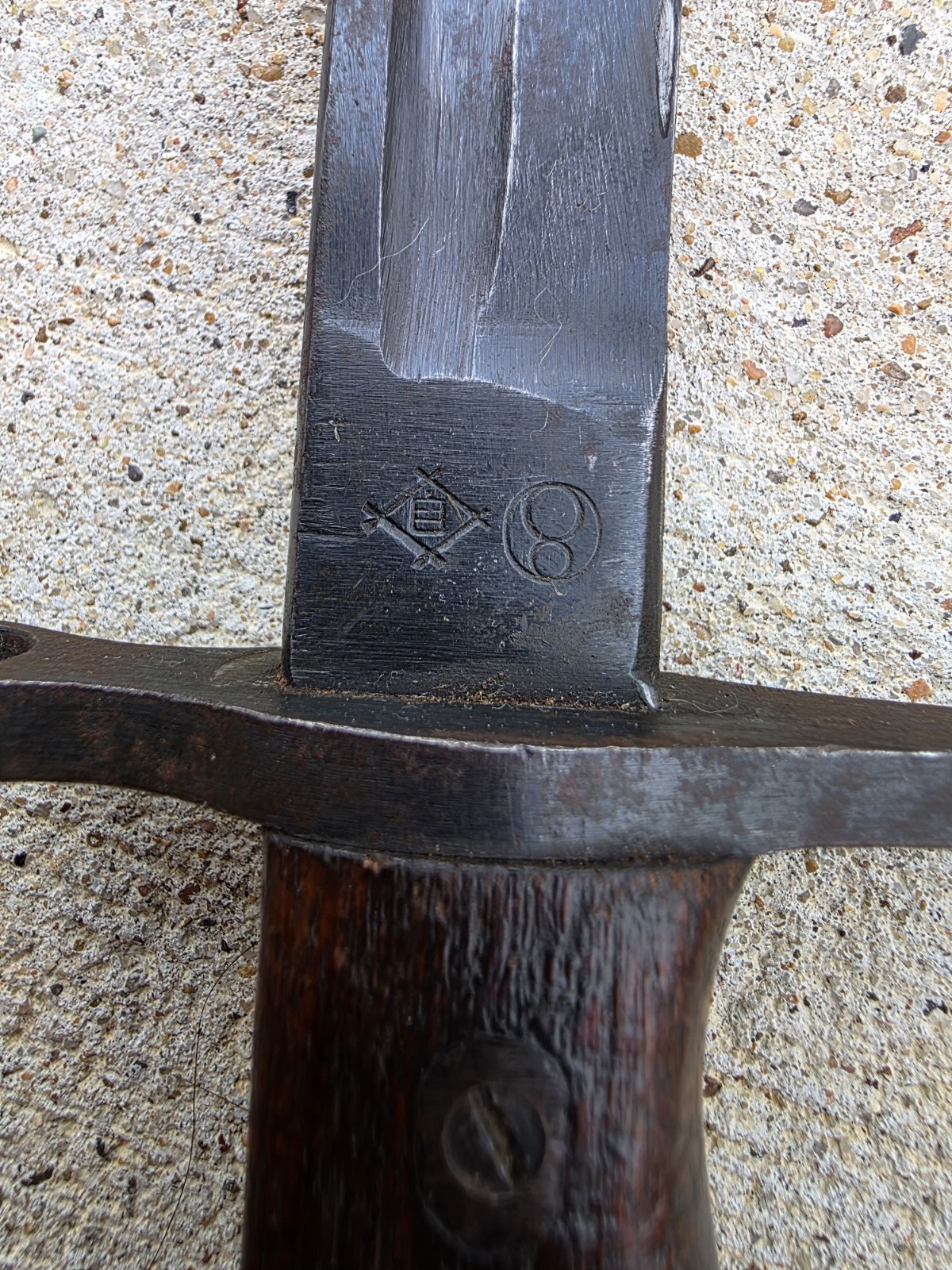 WWII Japanese Type 30 Rifle Bayonet TALW Toyada Loom Works & Scabbard