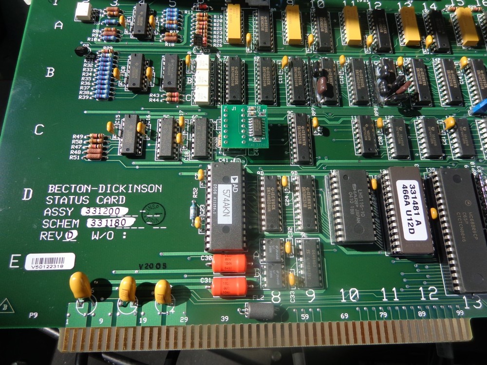 Becton Dickinson Status Card FAC Scan PCB Board 331200 331180 Controller