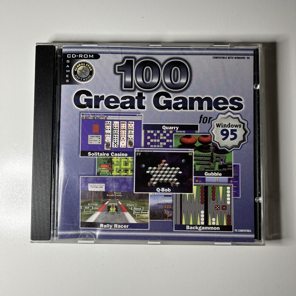 100 Great Games for Windows 95 PC CD-ROM 1997