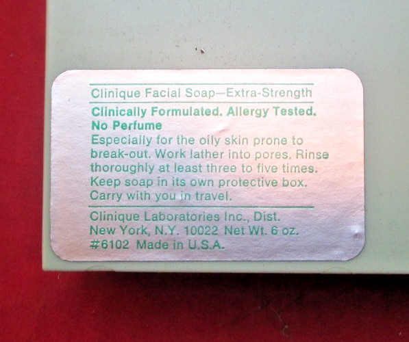 Clinique Facial Soap Extra Strength 6 oz Bar w/ Case ~ NEW ~NOS ~ FREE SHIPPING