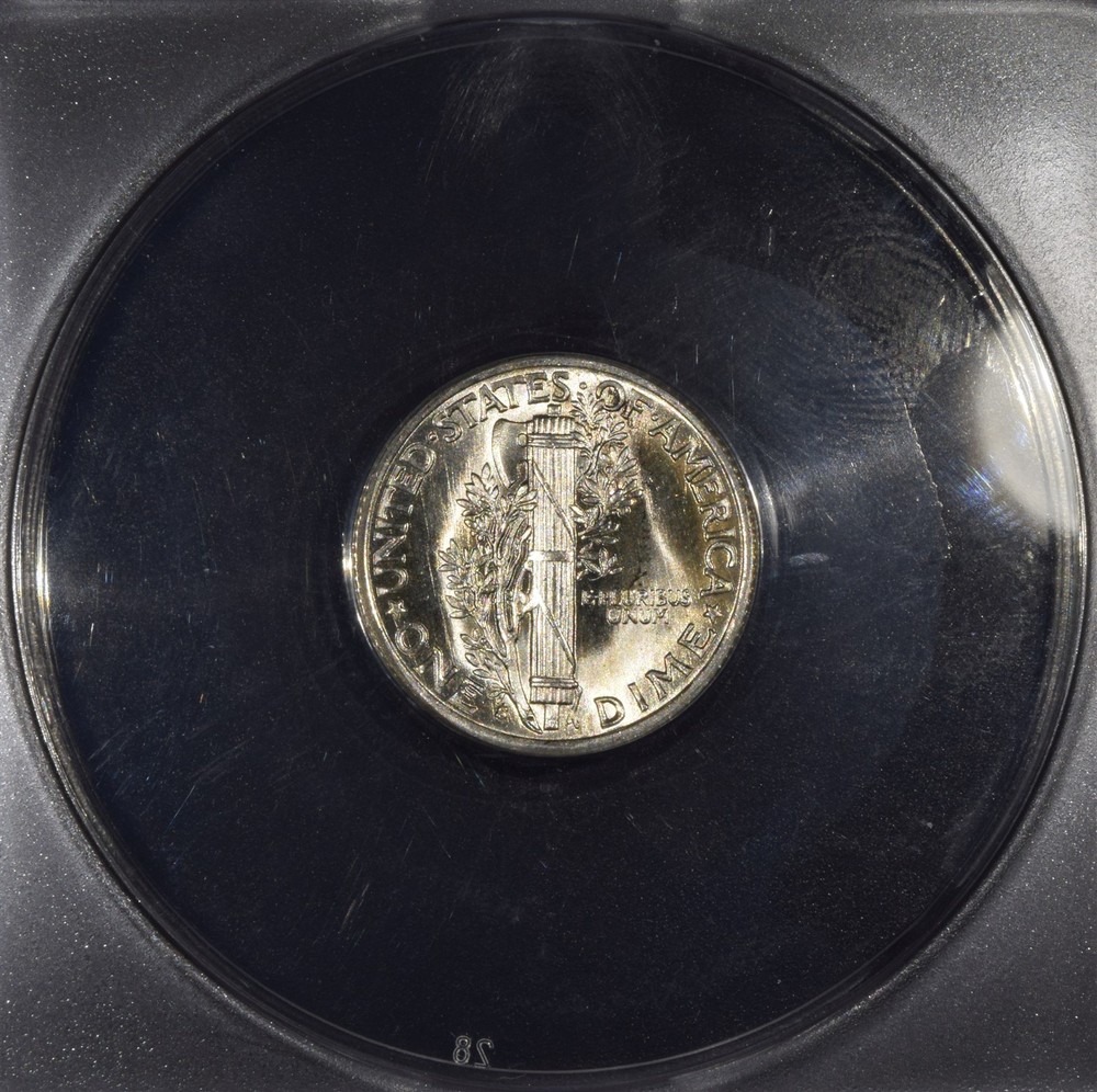1940-S Mercury Dime "ANACS MS65"