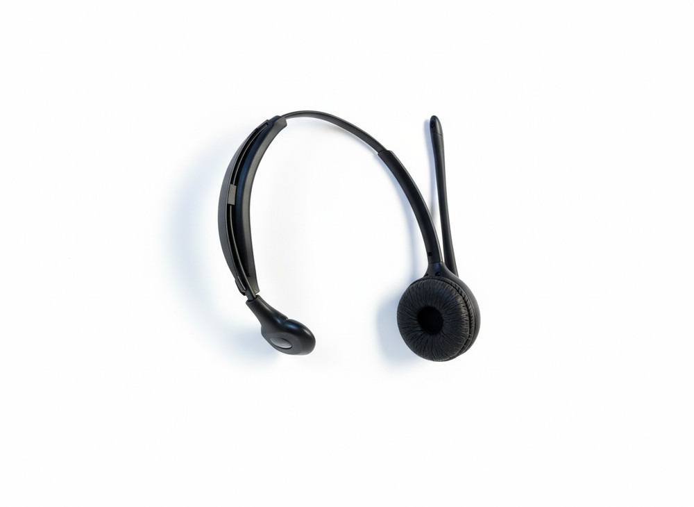 Plantronics W02 Wireless Headset with Base – Black (Model W02, DECT Security)