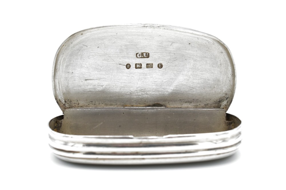 Antique Victorian Solid Silver Snuff Box George Unite 1880