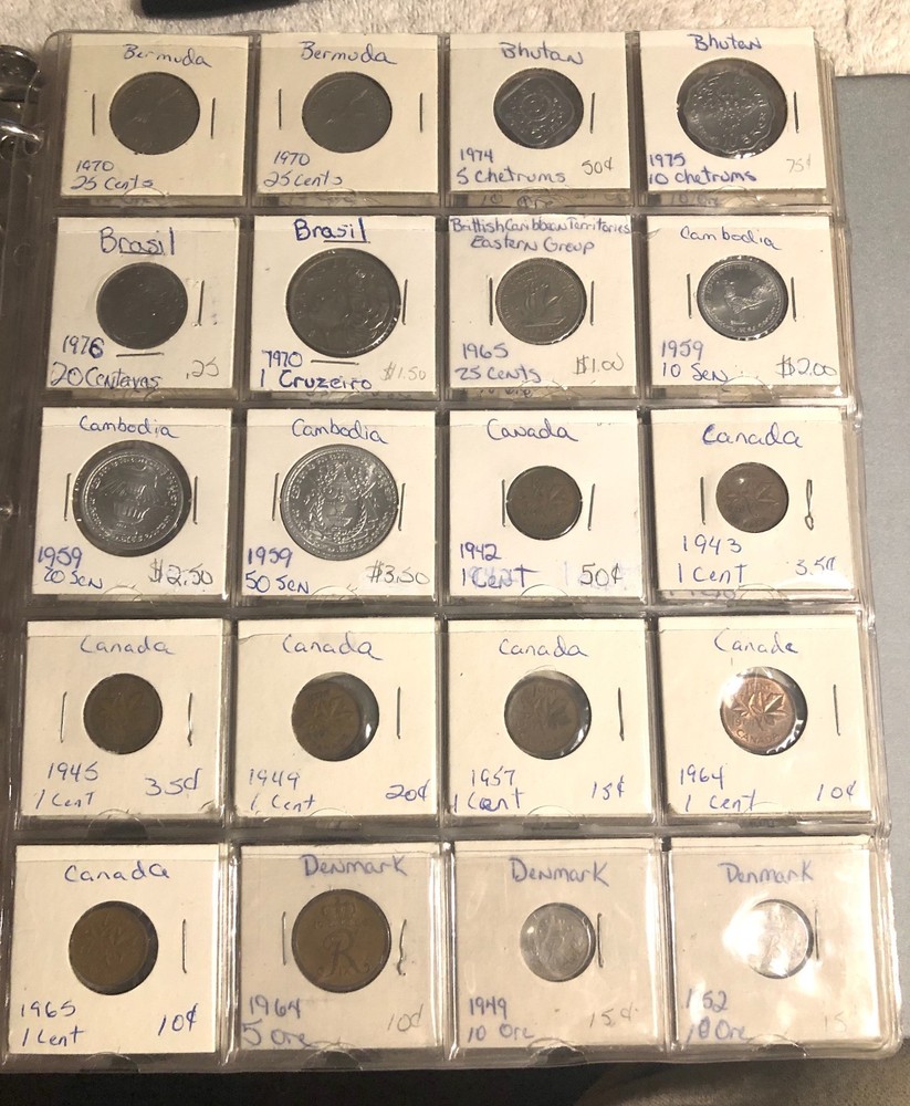 world coins lot bulk old