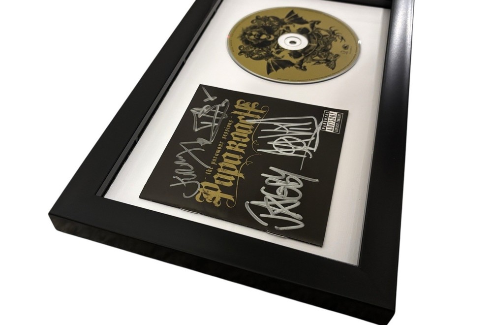 PAPA ROACH SIGNED AUTOGRAPH x4 PARAMOUR SESSIONS FRAMED & MATTED CD JACOBY +3