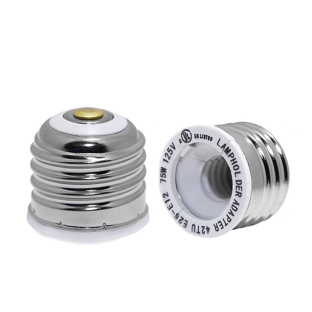 E26 to E12 Adapter Medium Screw to Candelabra Socket Bulb Base Converter
