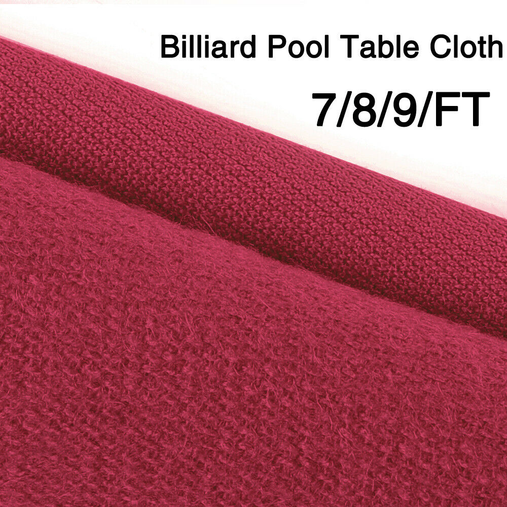 7/8/9ft Table Worsted Pool Table Cloth- Fast Billiard Felt w/ PRE-CUT RAILS