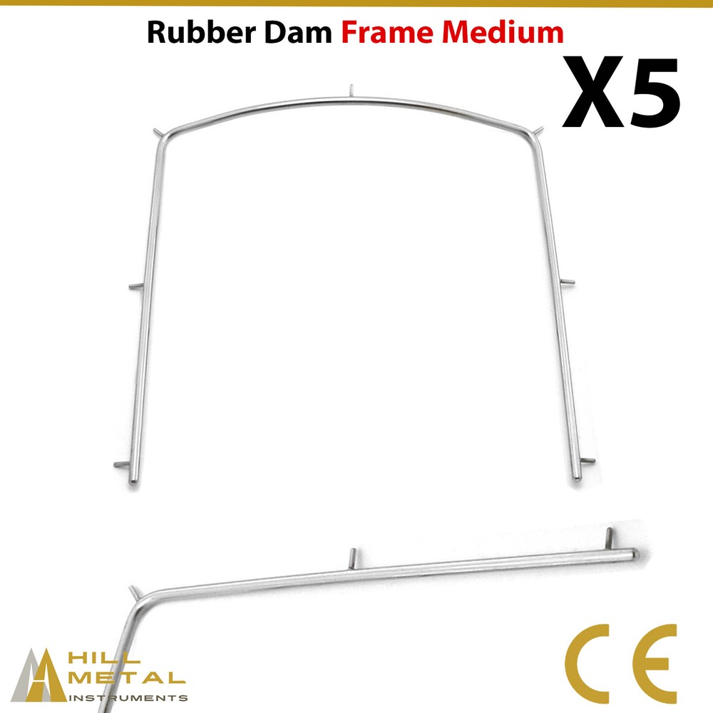 Professional Rubber Dam Frame Medium Clamps Punch Forceps Endodontics Lab