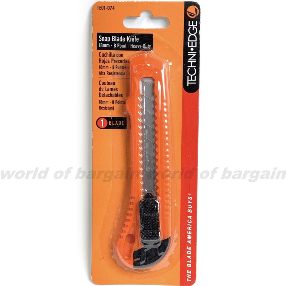 Utility Knife BOX CUTTER Slide Retractable Sharp Razor 18mm Snap Off Blade