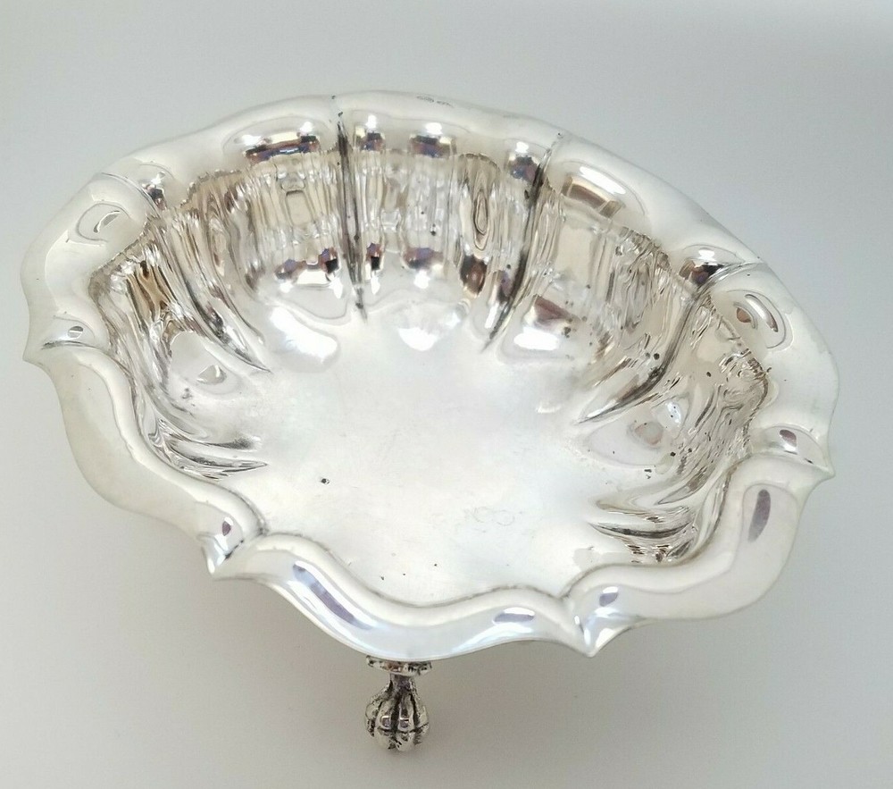 800 Solid Silver Footed Sugar Candy Nuts Dish Bowl / No Mono
