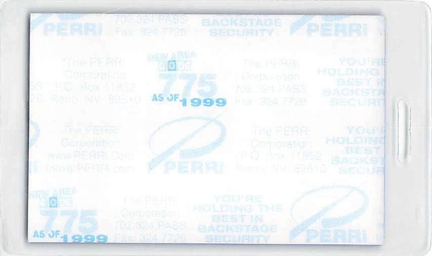 Bridge School Benefit 1998 Blue VIP Variant