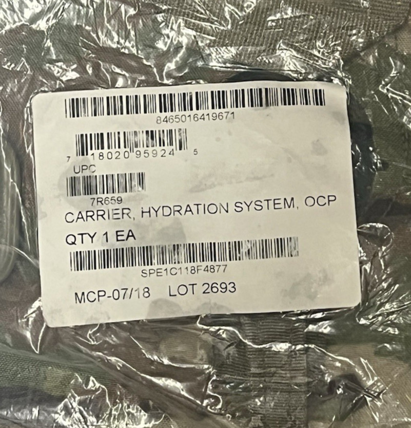 NEW US Army OCP Hydration System carrier
