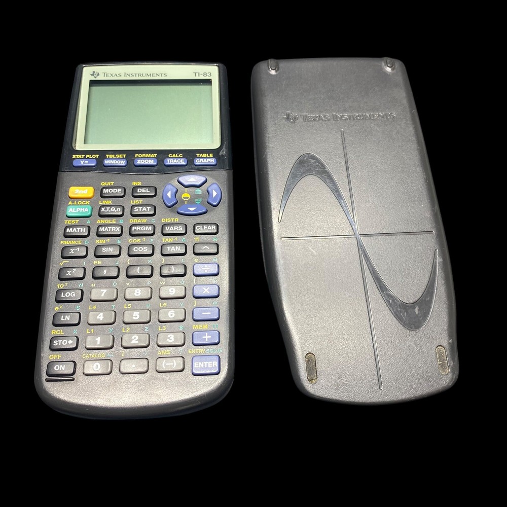 Texas Instruments TI-83 Graphing Calculator With Cover Working PLEASE READ