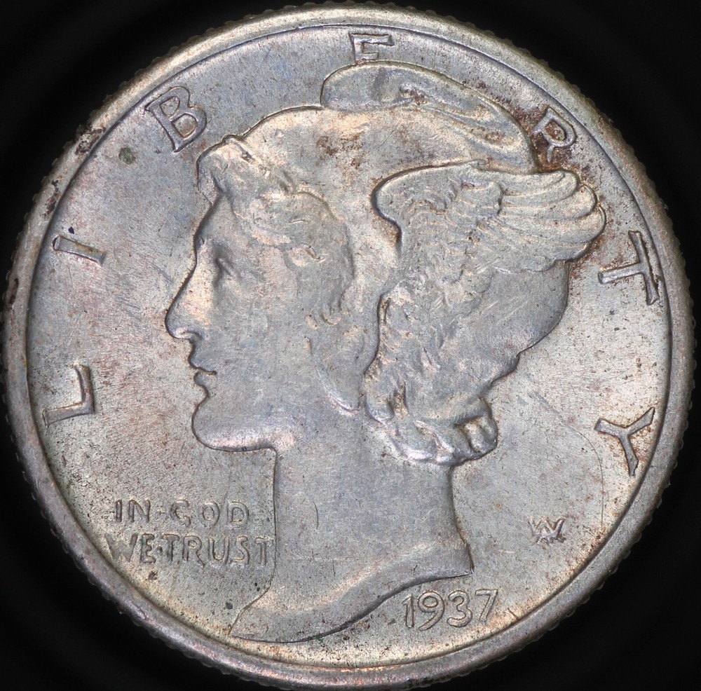 1937 D Mercury Dime Ch. BU