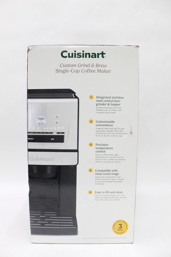 Cuisinart Custom Grind & Brew Single-Cup Coffee Maker - DGB-30