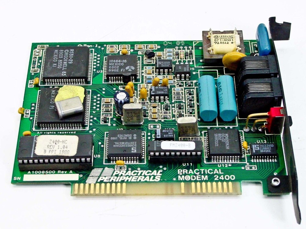 Practical Peripherals 8-Bit ISA Pocket Modem Board 2400