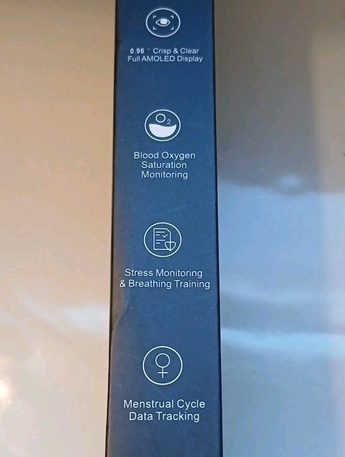 M6 Smart Band Activity Tracker, AMOLED Display, IP67 Waterproof, Bluetooth, Bla…