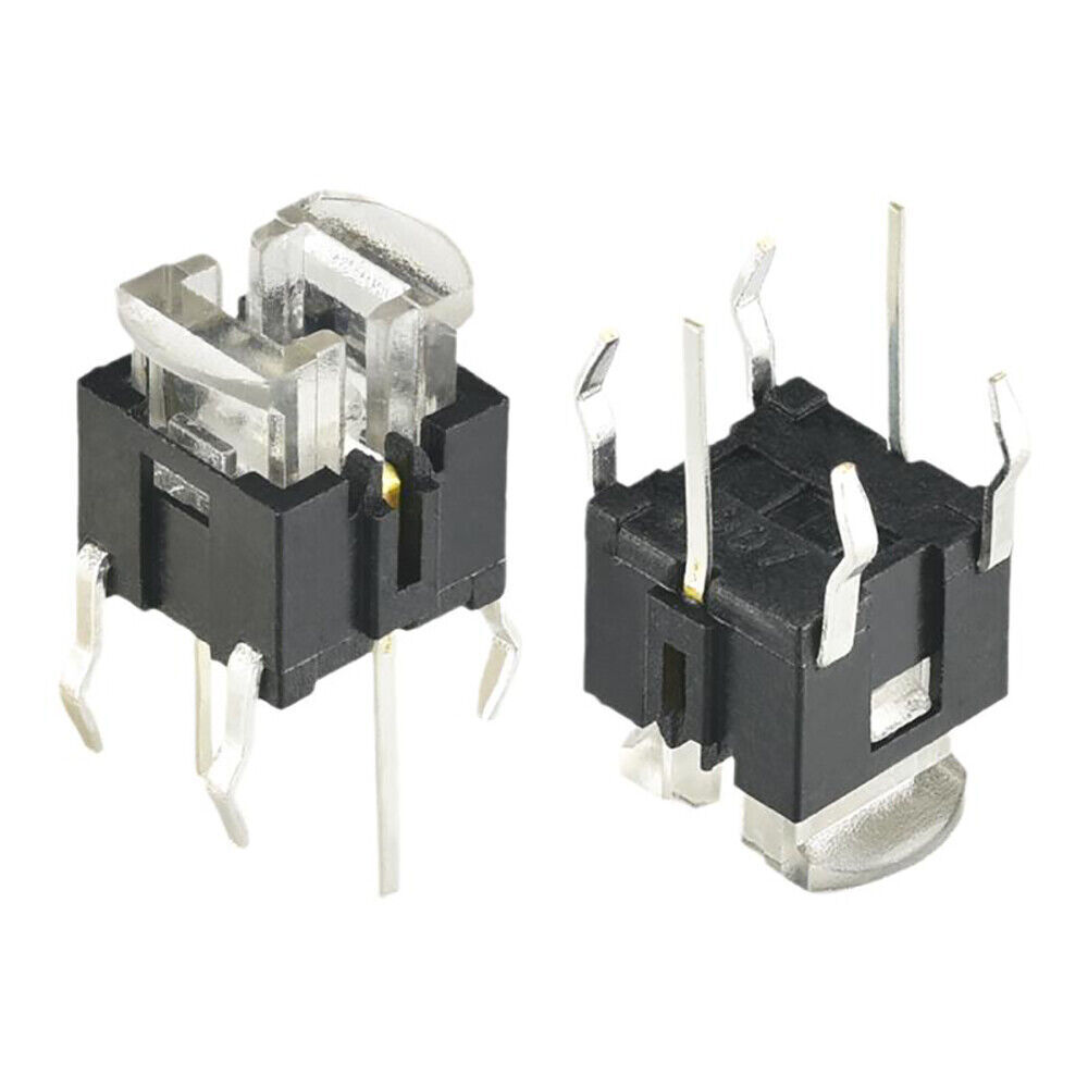 LED Illuminated Switch Momentary Push Button Tactile SPST Micro PCB 6 x 6 x 7mm