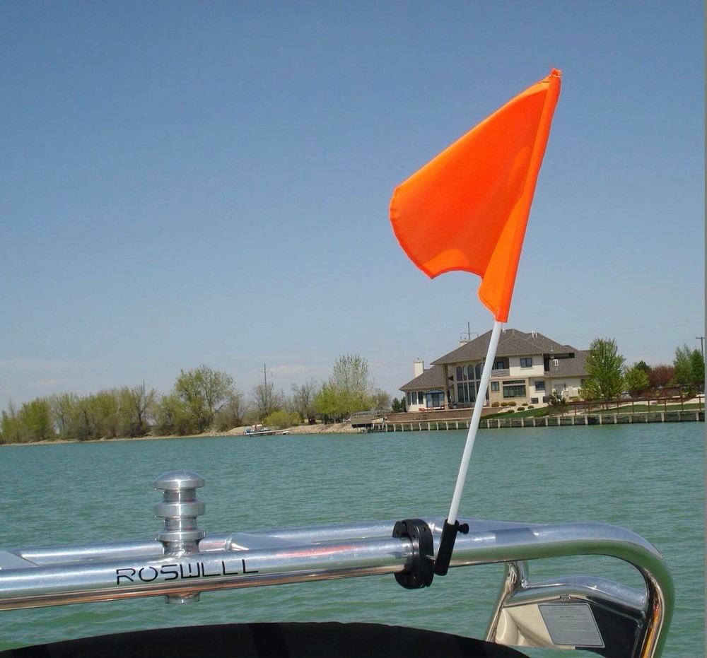 Skier Down Flag Holder Tower Mount (It Rotates!!!!)