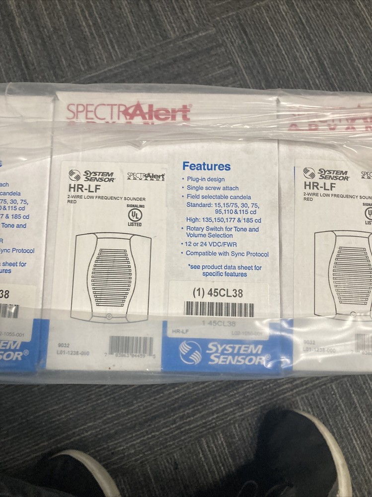 System Sensor HR-LF low frequency sounder, red