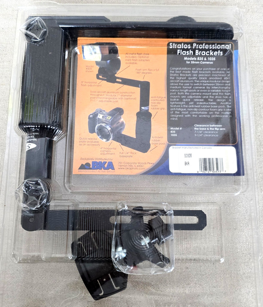 Flash Bracket Stratos Model 835 & 1035 Modular System 8" High XLNT
