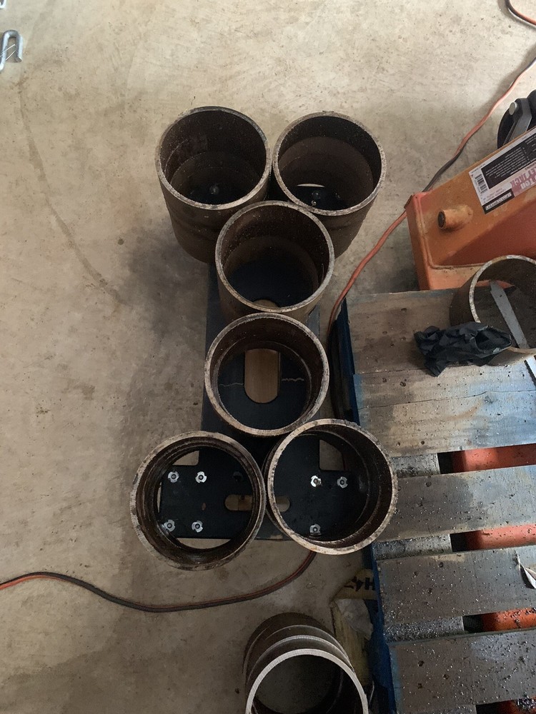 8” X 2” Schedule 40 Pipe Collar Ring For Welding CouponsS 9 Ring Collars