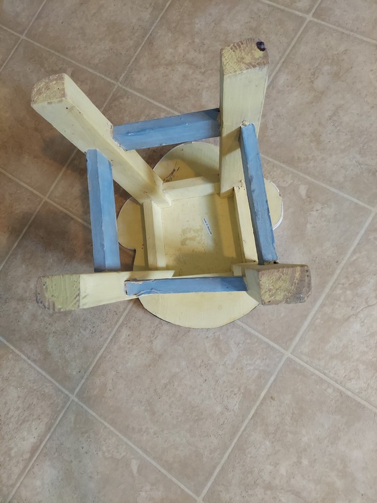 Wooden Vintage Monkey Face Stool