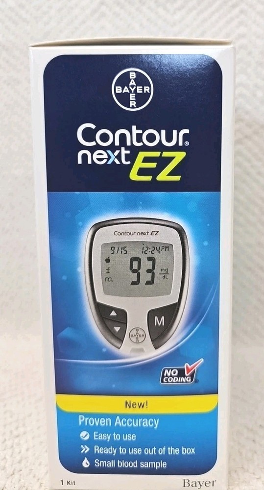 Contour Next EZ Blood Glucose Meter Accurate Testing No Coding Personal Stats