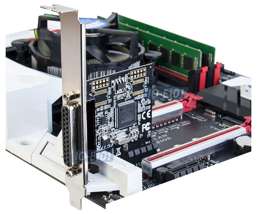 Premium Single Parallel Port PCIe PCI-E DB25 Printer Card W/Low Profile Bracket