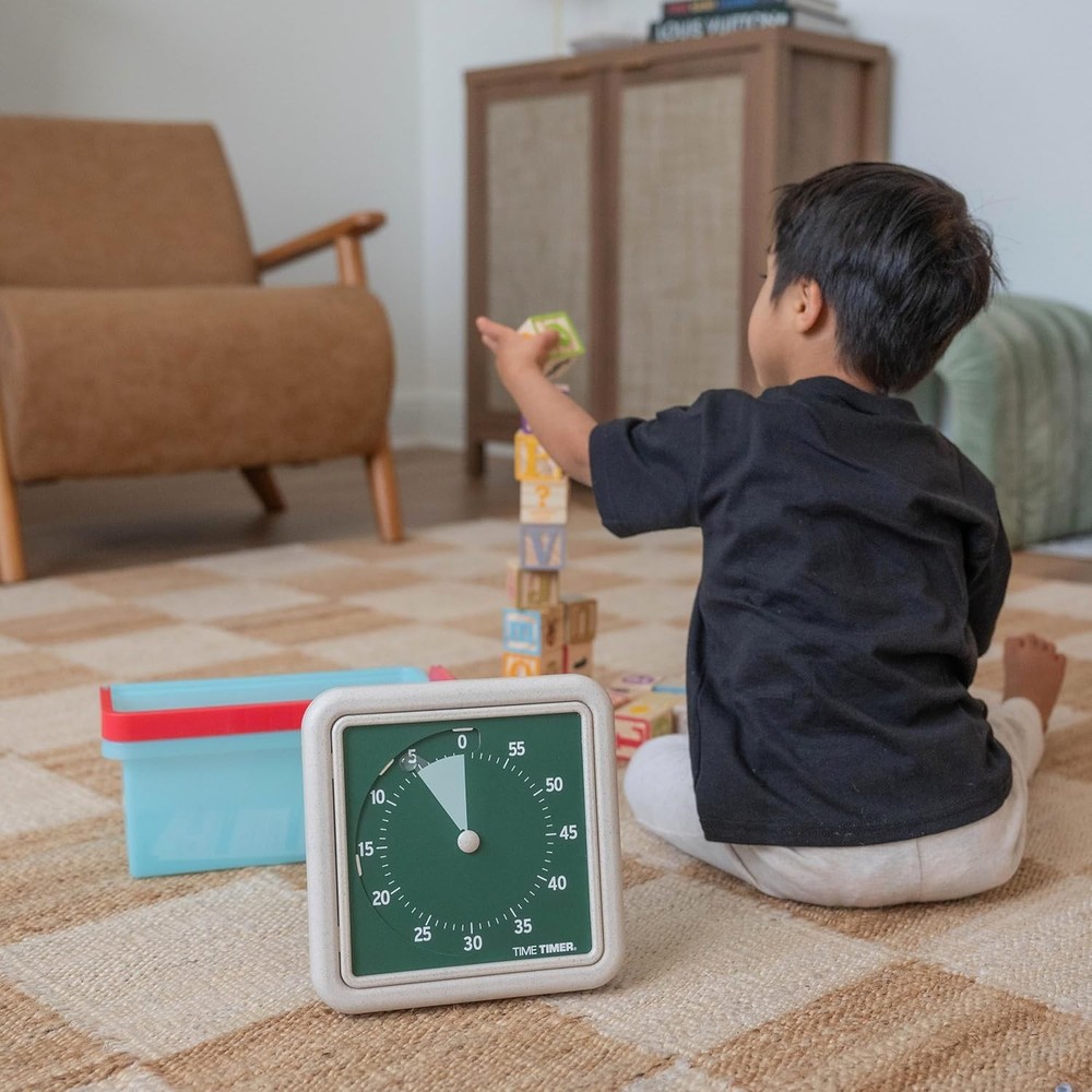 Time Timer® Retro 8 inch Eco Edition Visual Timer - 60 Minute Desk Countdown Cl