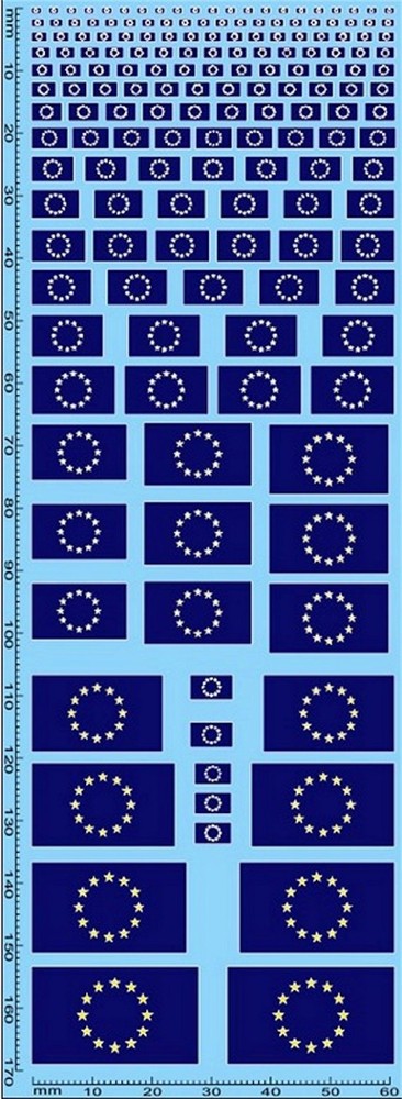 Flags Europe 1:18 Decal Decals