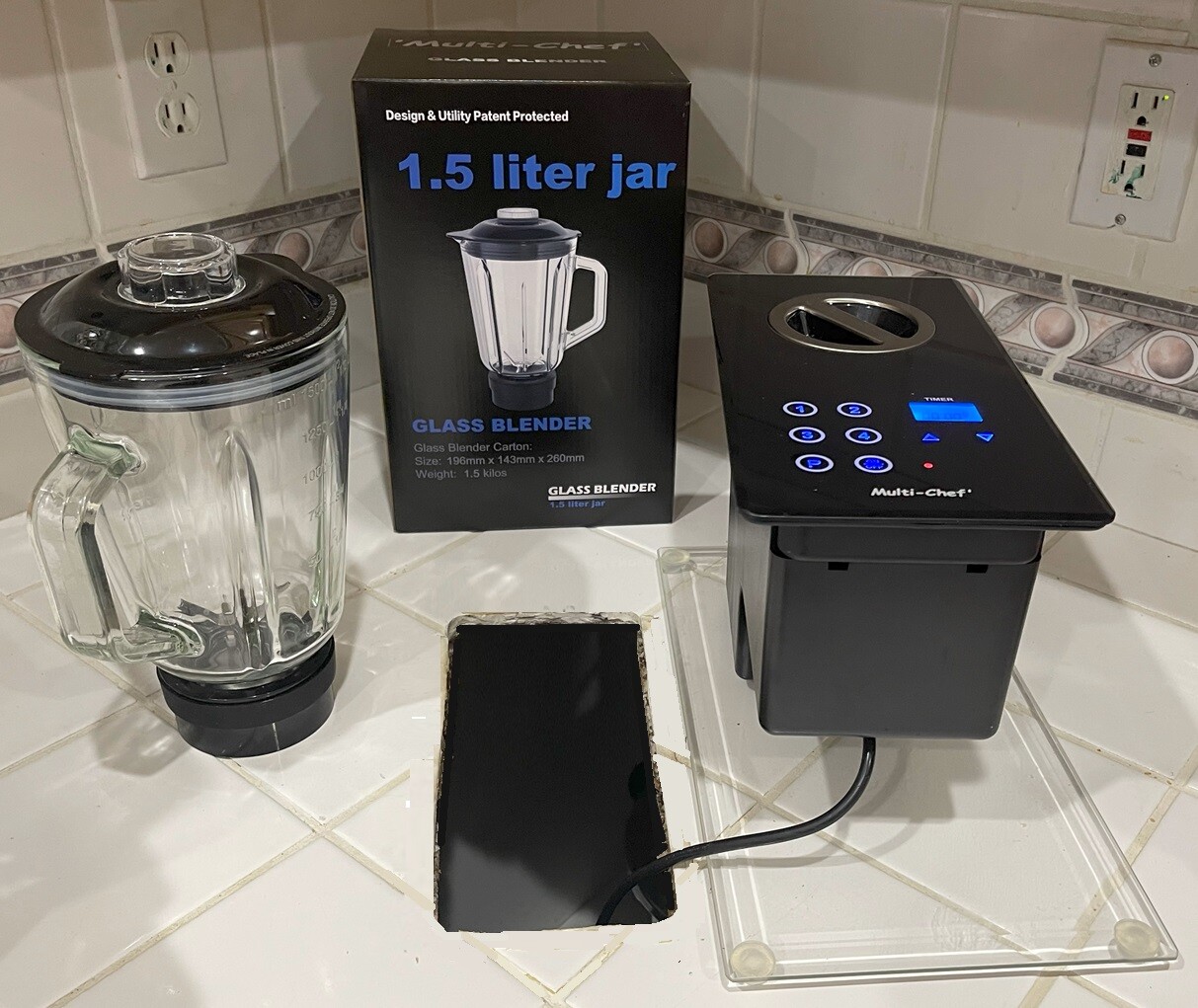 In-Built in-counter blender & food processor (Food Center) 1000W Drop in Motor