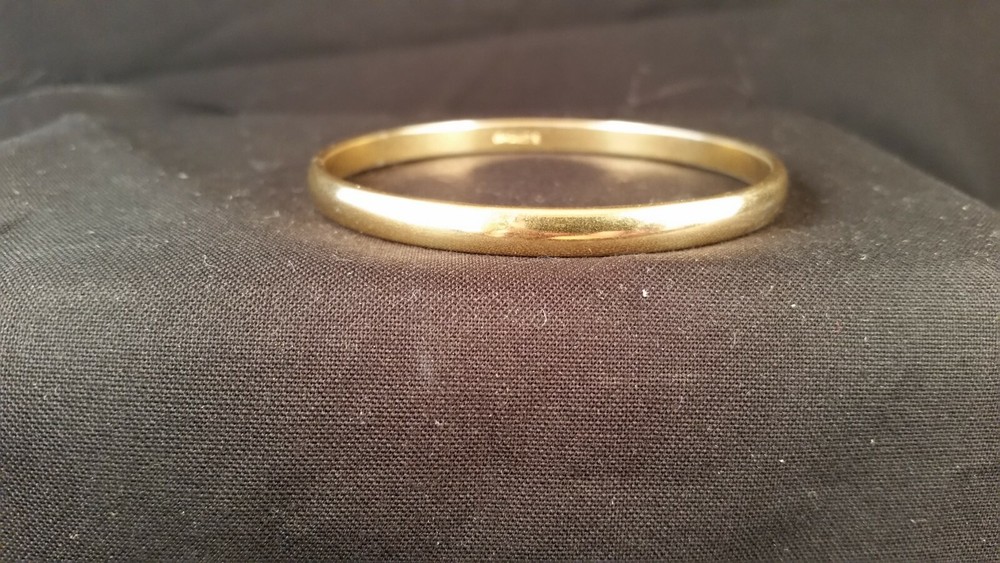 Monet Vintage Gold Bangle Bracelet