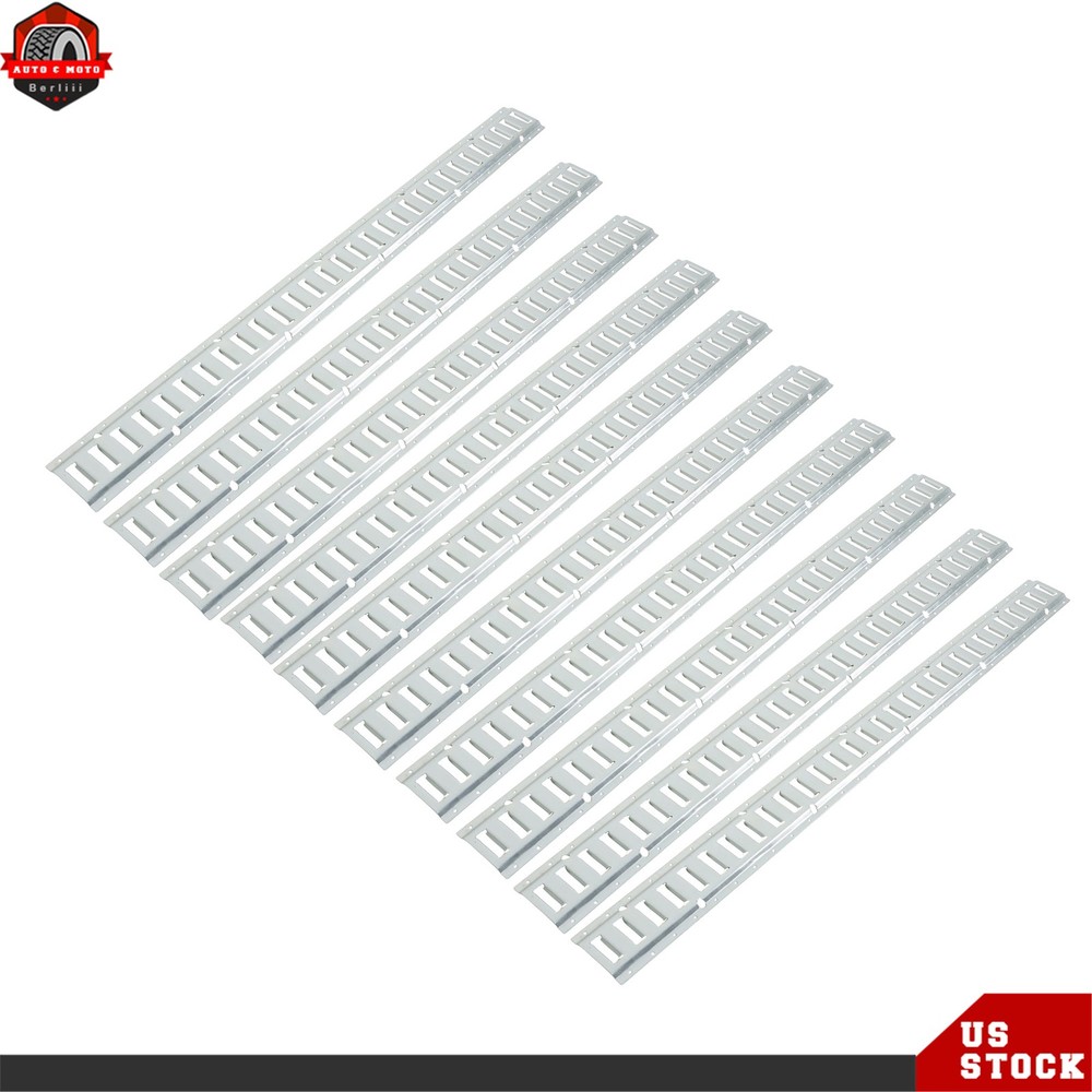 New 10 Pack For Trucks Trailers Cargo Vans Labwork 5' E Track Tie Down Rail Kit