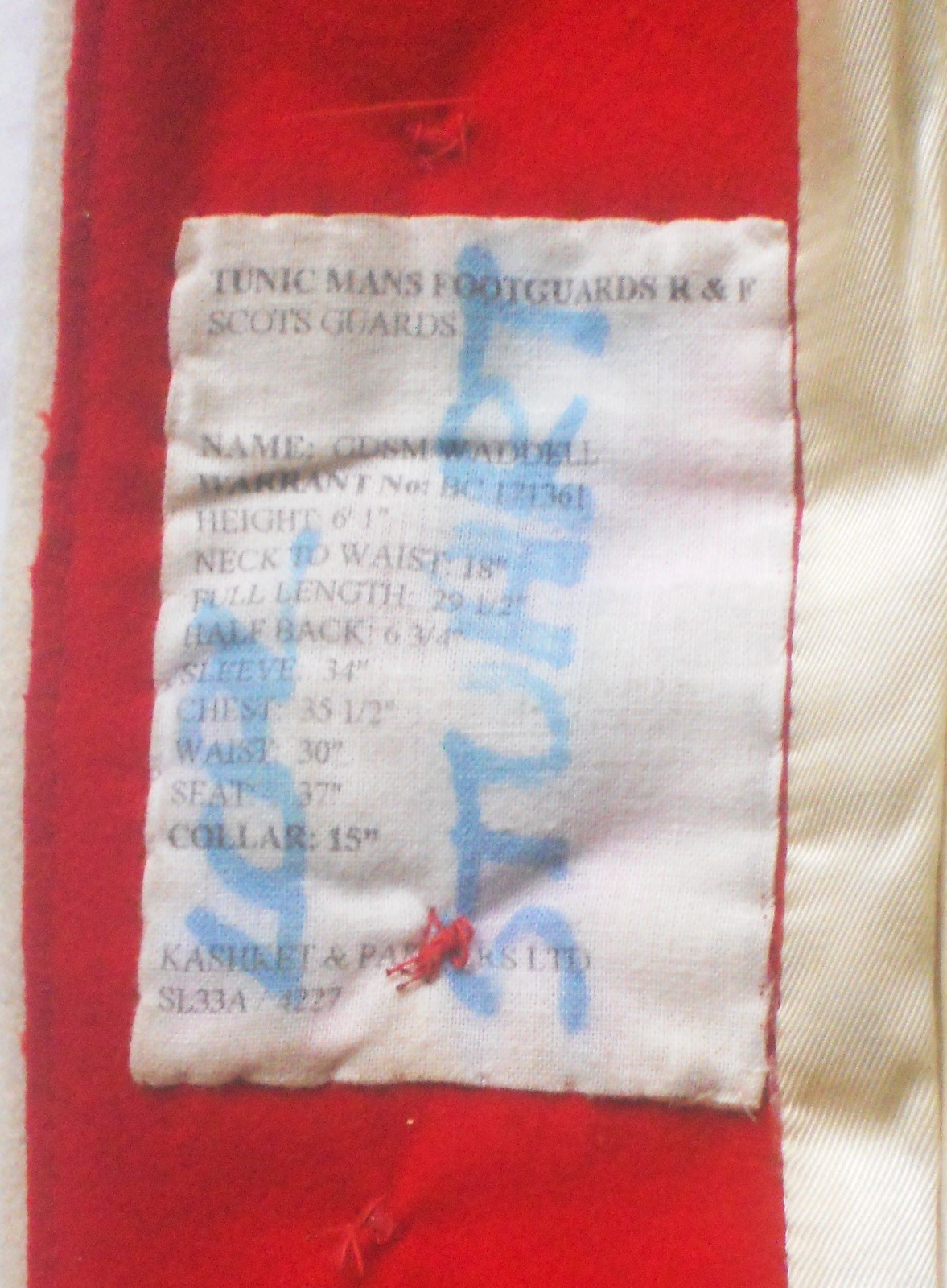 1970 - 1980 British Army Scots Guards Tunic