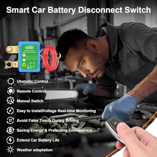 Remote Battery Disconnect Switch, 250A Heavy Duty Intelligent Swith