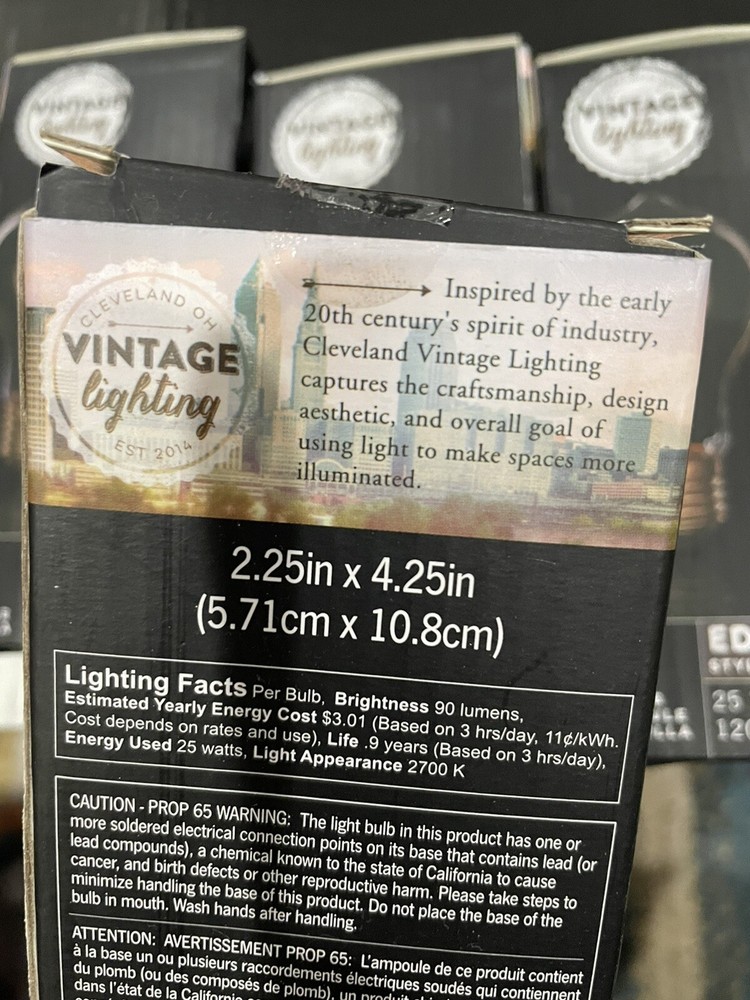 5X Vintage Lighting Edison Style Led Lightbulb 25 Watts