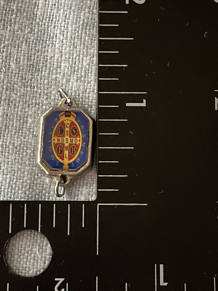 St. Benedict Rosary Beads Links Connectors | Silver Tone