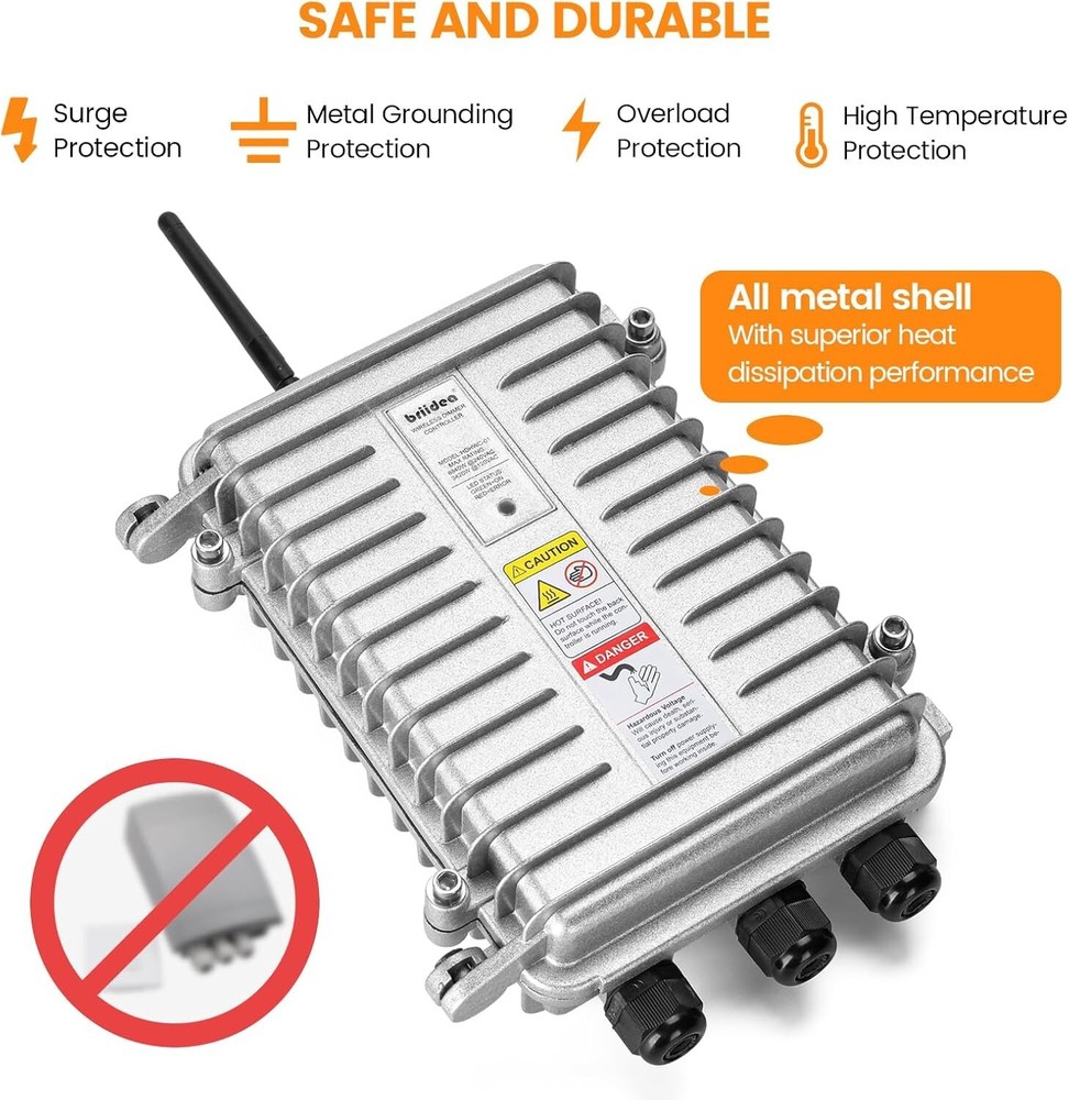Briidea Wireless Dimmer Controller 6840W HDHWC-01 (Open Box) (Controller Only)