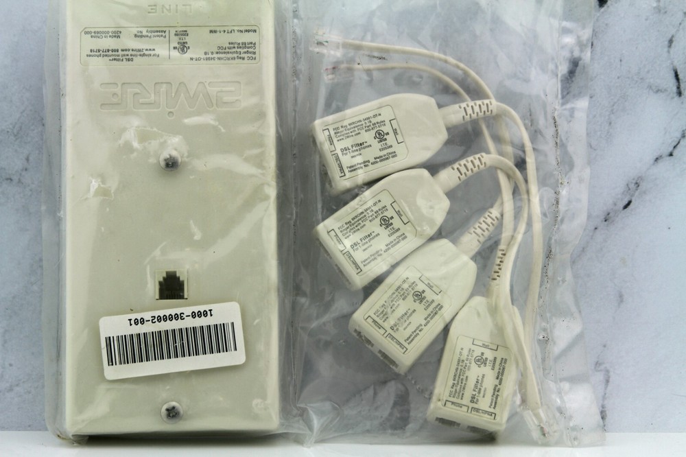 2Wire DSL Filter Pack Wall Mount 4-Filters Phone Splitter