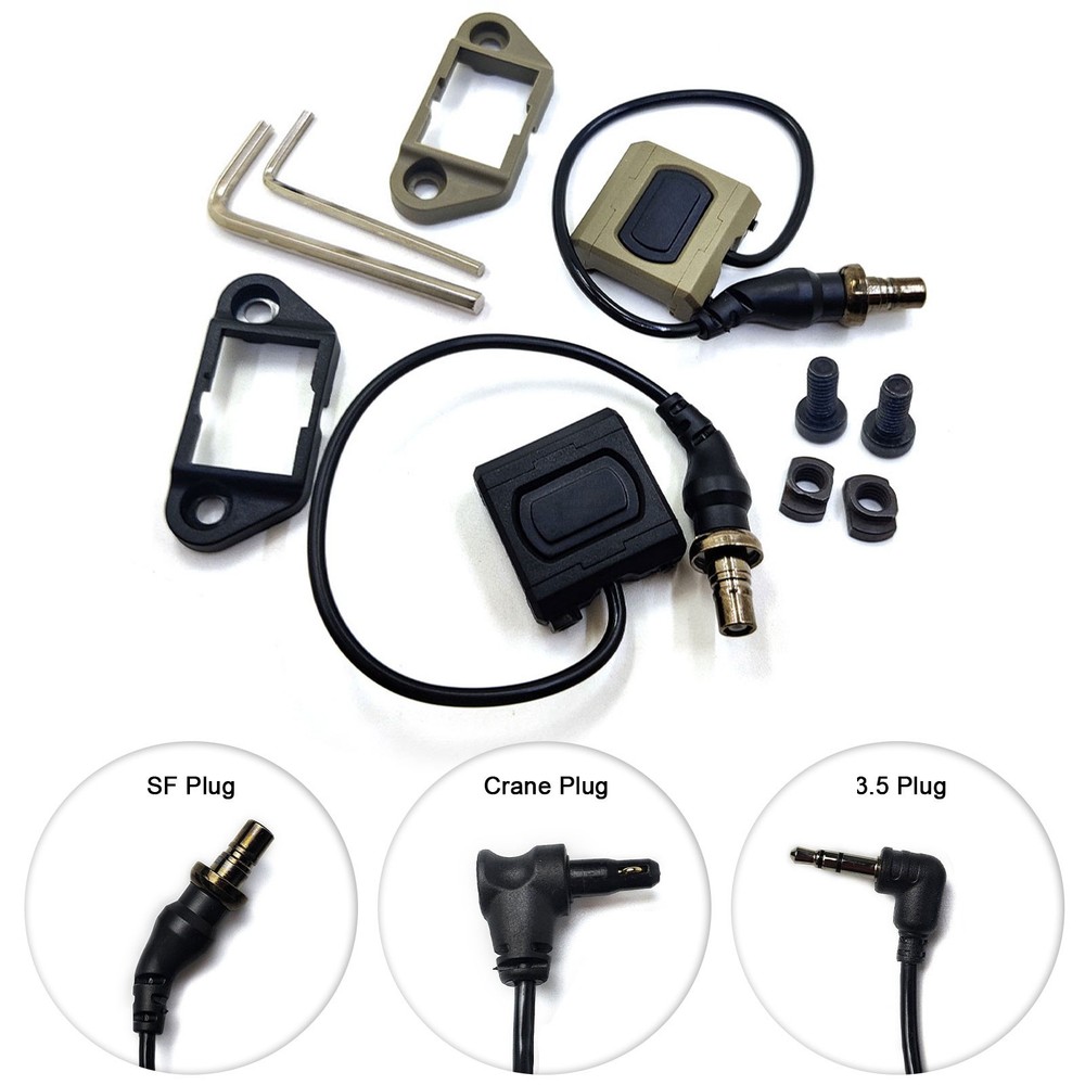 Tactical Remote Pressure Switch Flashlight Switch Button For M300 M600 Series