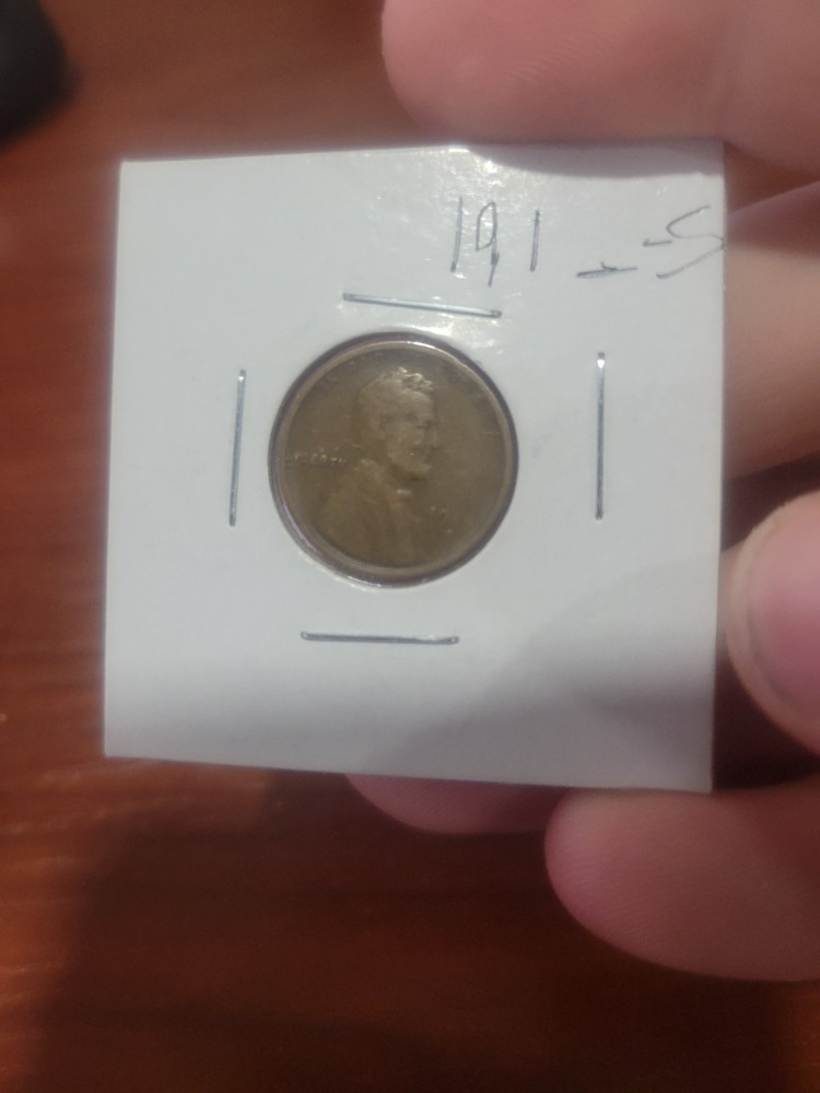 19- -S Wheat Penny Serious Grease Error